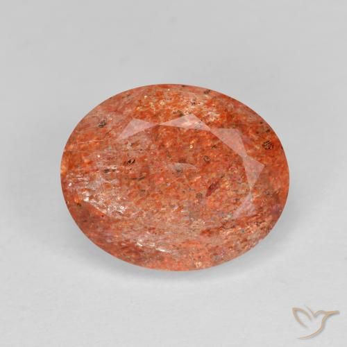 3.59ct طبيعي برتقالى الجريب فروت حجر الشمس, بيضوي, شفاف