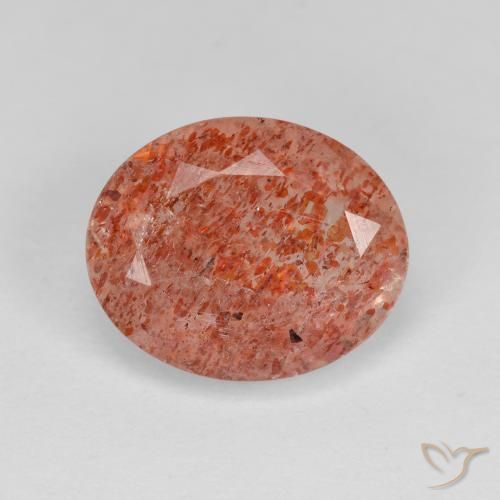 3.03ct طبيعي برتقالى متوسط حجر الشمس, بيضوي, شفاف