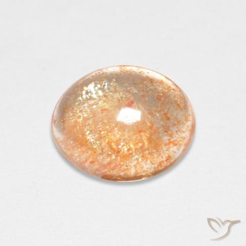 1.82ct طبيعي برتقالي فاتح حجر الشمس, بيضوي, نصف شفاف