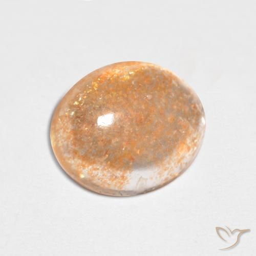 حجر الشمس Medium Light-Orange طبيعي، بيضوي، 2.01 قيراط، نصف شفاف