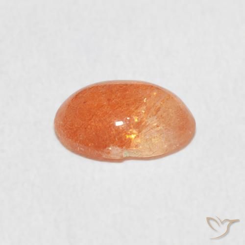 حجر الشمس Medium Light-Orange طبيعي، بيضوي، 0.94 قيراط، نصف شفاف