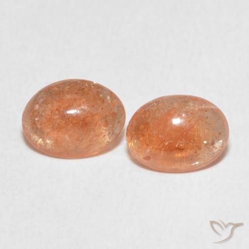 1.93ctw طبيعي Medium Light-Orange حجر الشمس, بيضوي, نصف شفاف