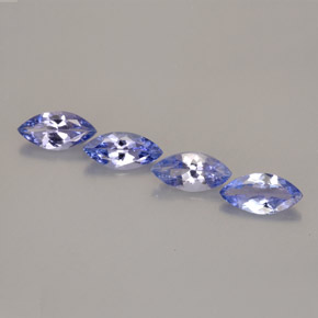 أحجار تنزانيت أزرق بنفسجى طبيعية، ماركيز، VVS-VS، وزنها  قيراط