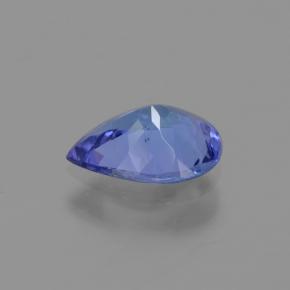 تنزانيت طبيعي بلون Blue ، وزن ‎0.88‎ قيراط، شكل شكل الكمثرى، مقاس ‎7.9x5.8‎ مم