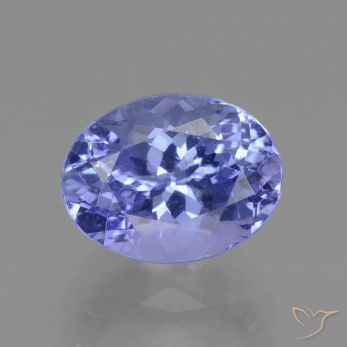 2.20ct طبيعي أزرق بنفسجى كثيف تنزانيت, بيضوي, VVS-VS