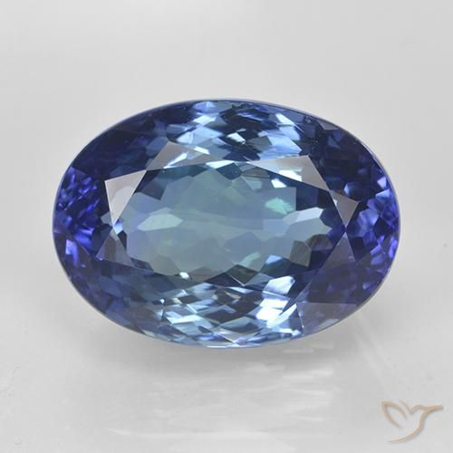 11.65ct طبيعي أزرق حقيقى تنزانيت, بيضوي, VVS