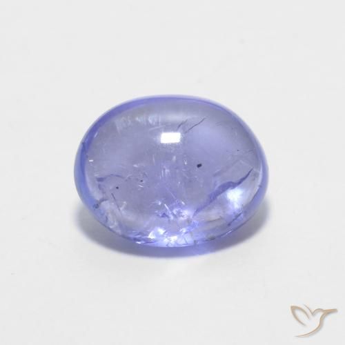 1.50ct طبيعي أزرق بنفسجى كثيف تنزانيت, بيضوي, شفاف