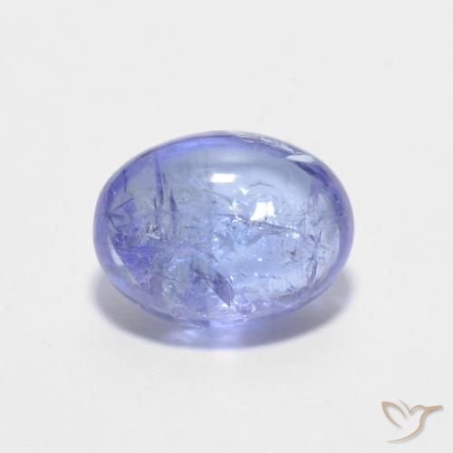 1.51ct طبيعي أزرق بنفسجى كثيف تنزانيت, بيضوي, شفاف