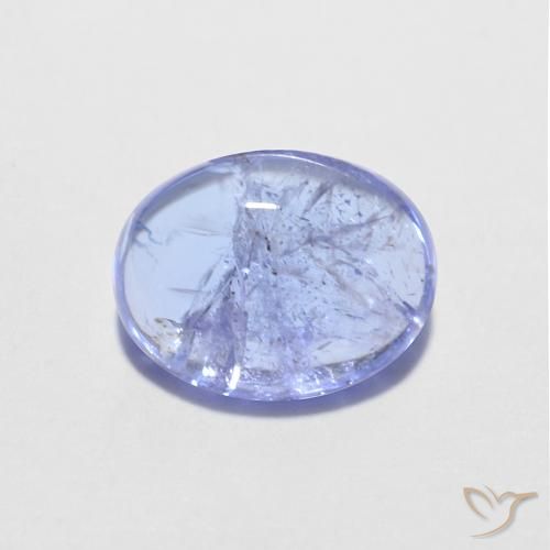 1.56ct طبيعي أزرق بنفسجى كثيف تنزانيت, بيضوي, شفاف