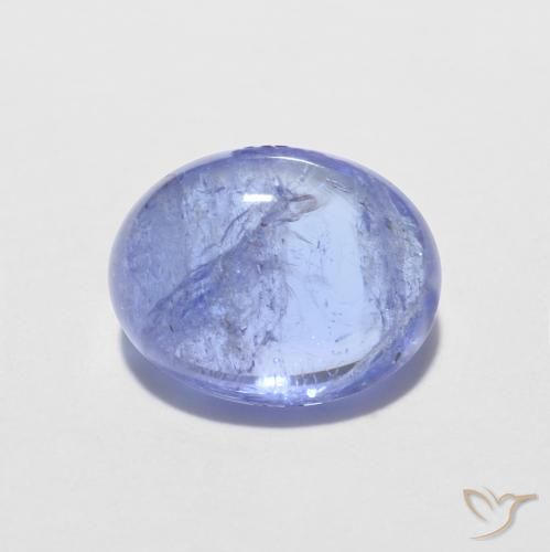 1.64ct طبيعي أزرق بنفسجى كثيف تنزانيت, بيضوي, شفاف