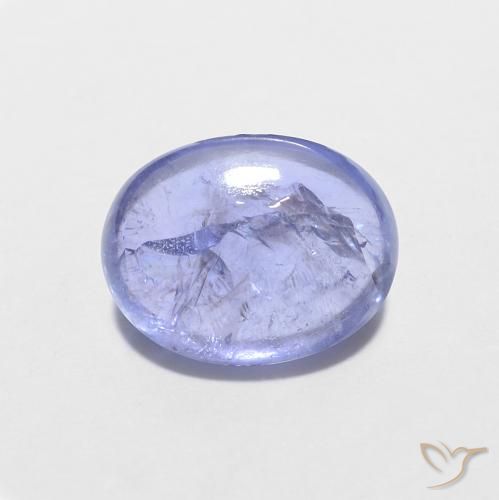 1.58ct طبيعي أزرق بنفسجى كثيف تنزانيت, بيضوي, شفاف