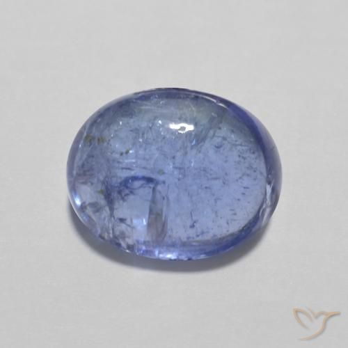 3.61ct طبيعي أزرق بنفسجى كثيف تنزانيت, بيضوي, شفاف