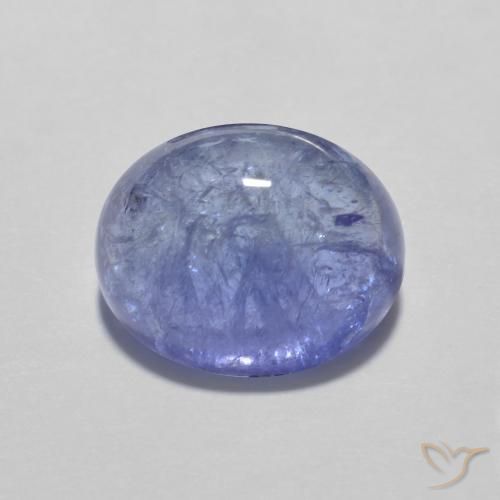 3.93ct طبيعي أزرق بنفسجى كثيف تنزانيت, بيضوي, شفاف