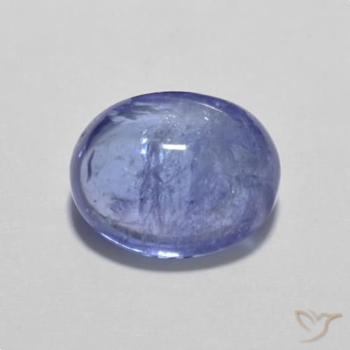 3.59ct طبيعي أزرق بنفسجى كثيف تنزانيت, بيضوي, شفاف