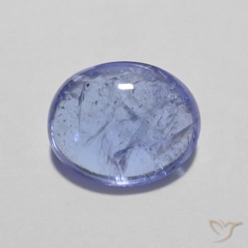 3.32ct طبيعي أزرق بنفسجى كثيف تنزانيت, بيضوي, شفاف