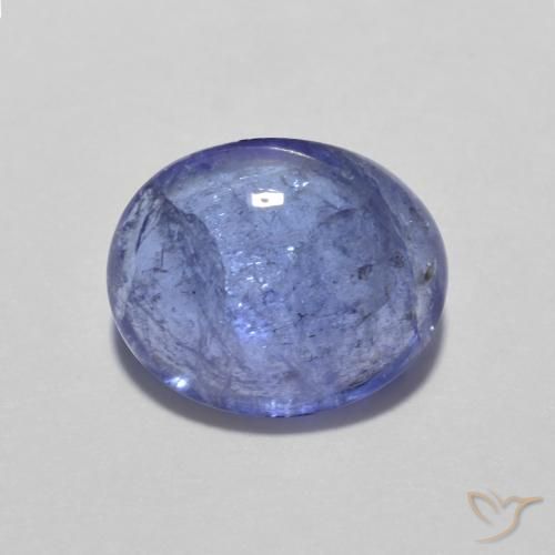 3.12ct طبيعي أزرق بنفسجى كثيف تنزانيت, بيضوي, شفاف