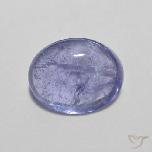 3.89ct طبيعي أزرق بنفسجى كثيف تنزانيت, بيضوي, شفاف