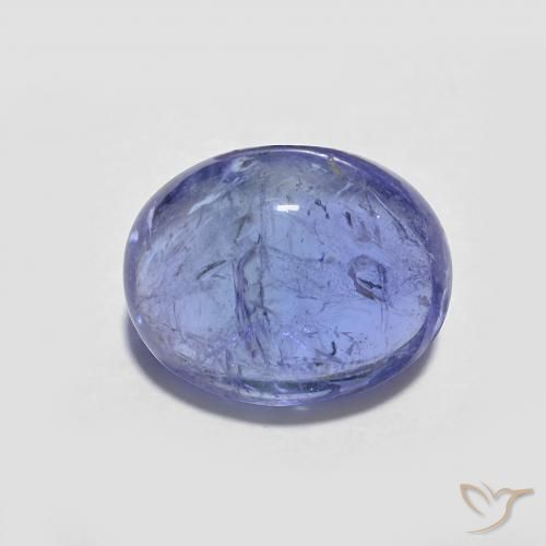 3.63ct طبيعي أزرق بنفسجى غامق تنزانيت, بيضوي, شفاف