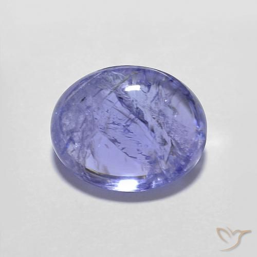 3.80ct طبيعي أزرق بنفسجى كثيف تنزانيت, بيضوي, شفاف