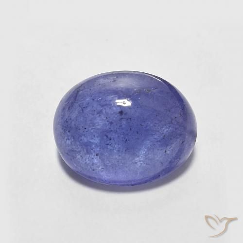 2.89ct طبيعي أزرق بنفسجى كثيف تنزانيت, بيضوي, نصف شفاف