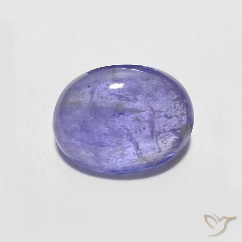 2.06ct طبيعي البنفسجي تنزانيت, بيضوي, شفاف