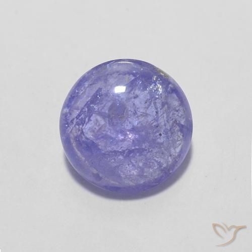 1.43ct طبيعي بنفسجى لامع تنزانيت, دائري, شفاف
