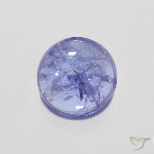 1.39ct طبيعي أزرق بنفسجى كثيف تنزانيت, دائري, شفاف