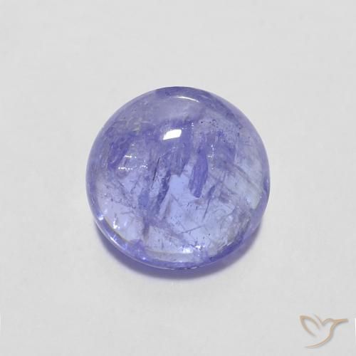 1.45ct طبيعي أزرق بنفسجى كثيف تنزانيت, دائري, شفاف