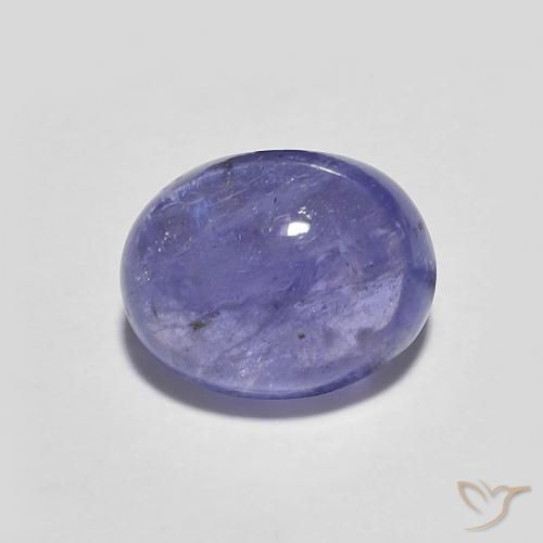 3.00ct طبيعي البنفسجي تنزانيت, بيضوي, شفاف