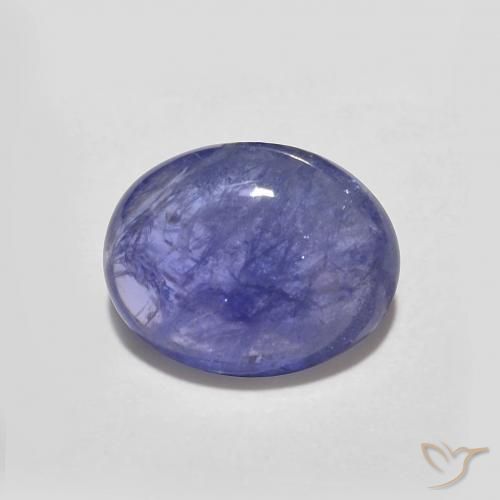 2.13ct طبيعي أزرق بنفسجى كثيف تنزانيت, بيضوي, نصف شفاف