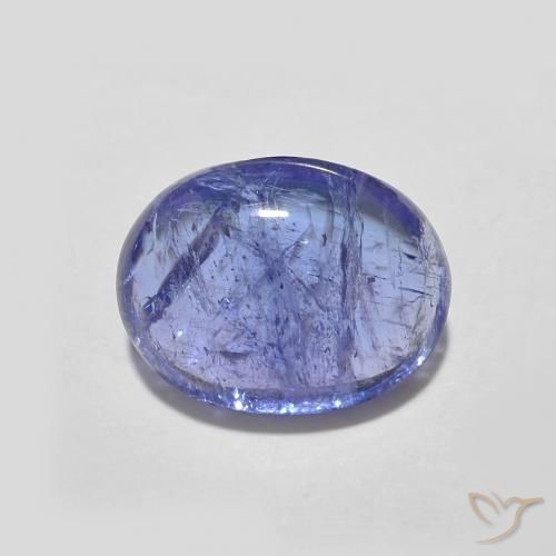 2.40ct طبيعي أزرق بنفسجى كثيف تنزانيت, بيضوي, شفاف