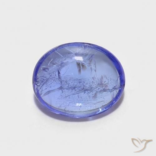 2.67ct طبيعي أزرق بنفسجى كثيف تنزانيت, بيضوي, شفاف