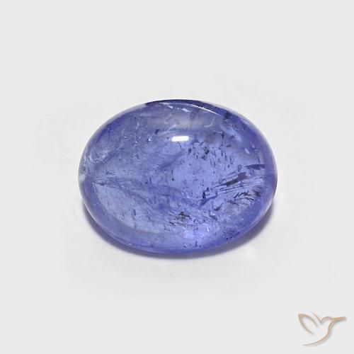 1.59ct طبيعي أزرق بنفسجى كثيف تنزانيت, بيضوي, شفاف