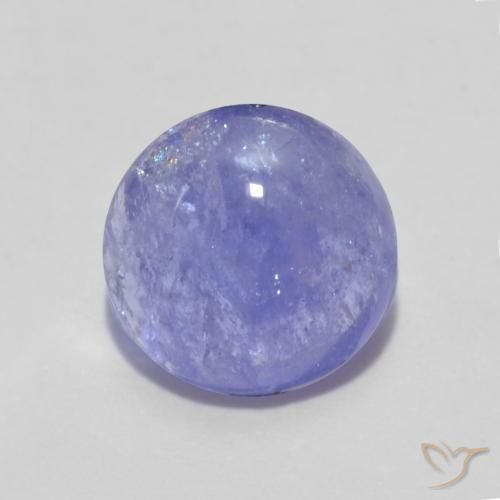 1.59ct طبيعي البنفسجي تنزانيت, دائري, نصف شفاف