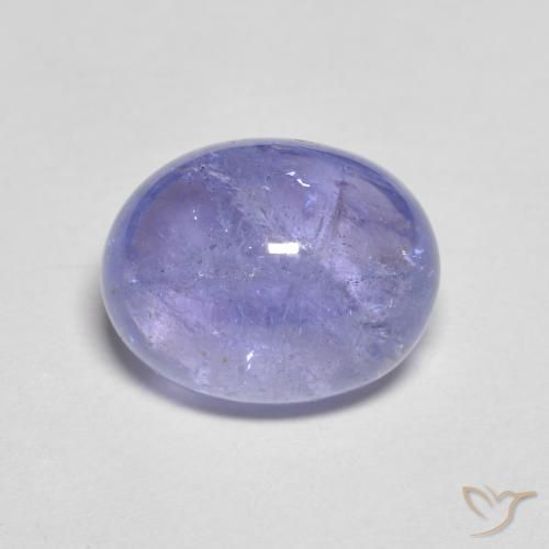 4.05ct طبيعي أزرق فضى تنزانيت, بيضوي, شفاف