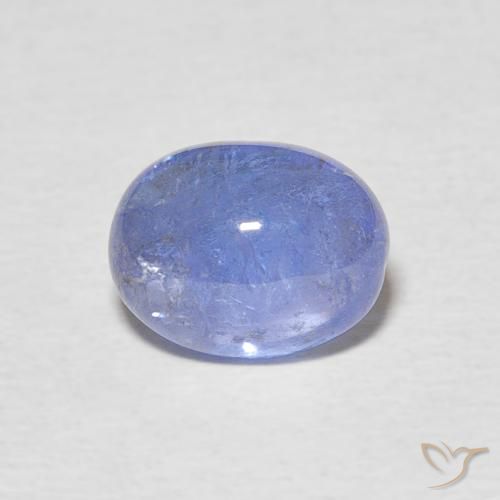 2.60ct طبيعي أزرق فاتح تنزانيت, بيضوي, شفاف
