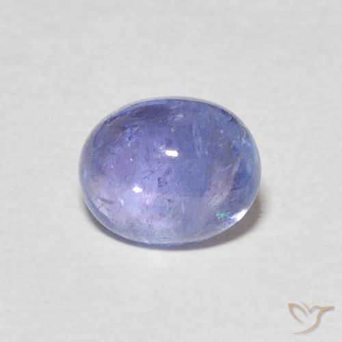 2.57ct طبيعي أزرق بنفسجى كثيف تنزانيت, بيضوي, شفاف