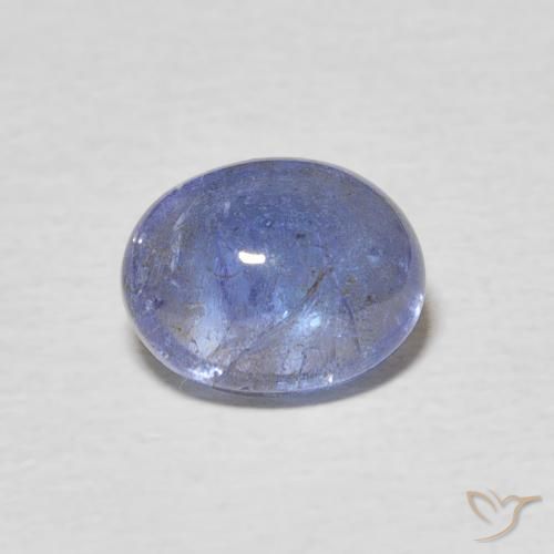 2.66ct طبيعي أزرق فاتح تنزانيت, بيضوي, شفاف