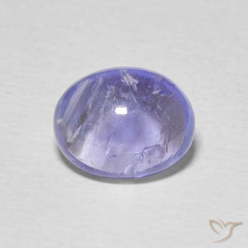 3.45ct طبيعي أزرق بنفسجى كثيف تنزانيت, بيضوي, شفاف