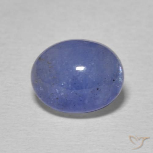 2.55ct طبيعي أزرق أرجوانى غامق تنزانيت, بيضوي, نصف شفاف