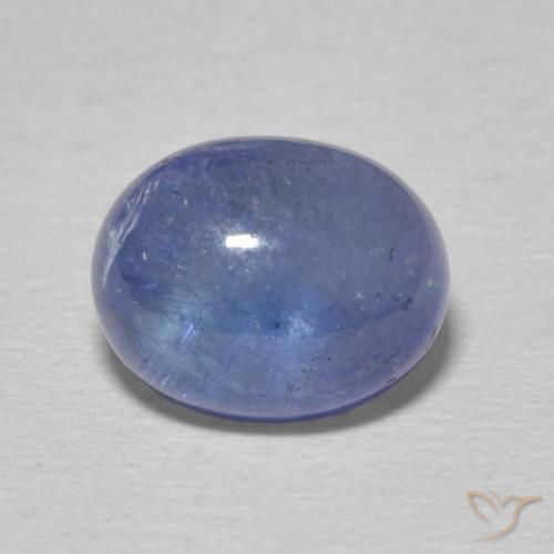 4.08ct طبيعي أزرق فاتح تنزانيت, بيضوي, شفاف