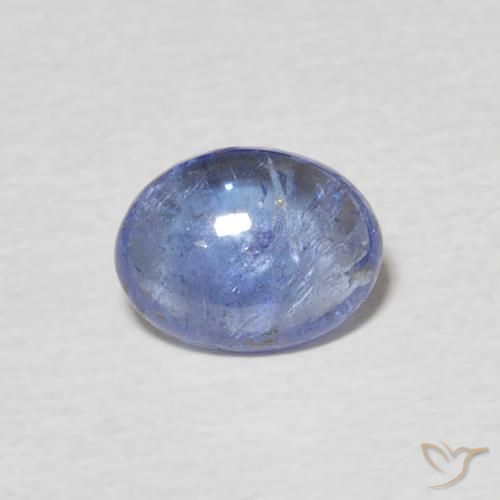 1.22ct طبيعي أزرق فاتح تنزانيت, بيضوي, شفاف