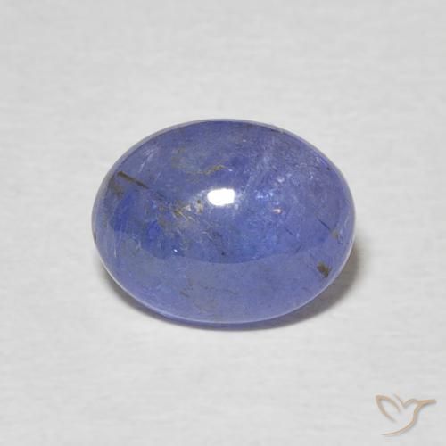 2.39ct طبيعي أزرق بنفسجى كثيف تنزانيت, بيضوي, نصف شفاف