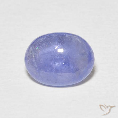 2.10ct طبيعي أزرق باستيلى تنزانيت, بيضوي, شفاف