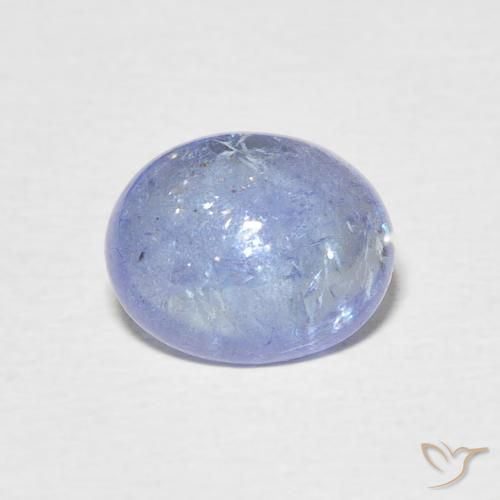 3.48ct طبيعي أزرق باستيلى تنزانيت, بيضوي, شفاف