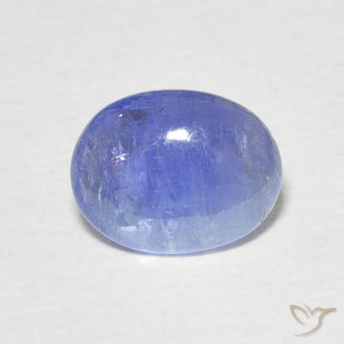 1.69ct طبيعي أزرق كثيف تنزانيت, بيضوي, نصف شفاف
