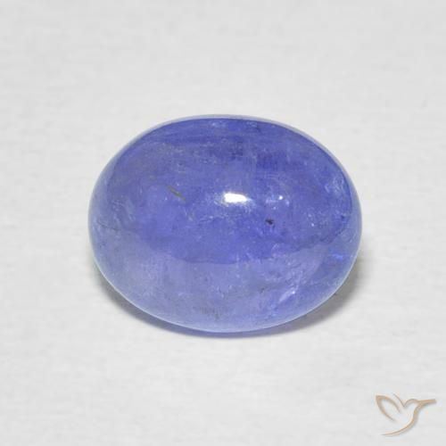 2.60ct طبيعي أزرق بنفسجى كثيف تنزانيت, بيضوي, نصف شفاف