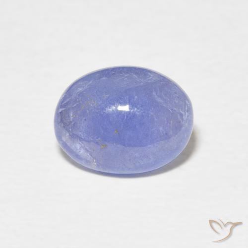2.17ct طبيعي أزرق بنفسجى تنزانيت, بيضوي, نصف شفاف