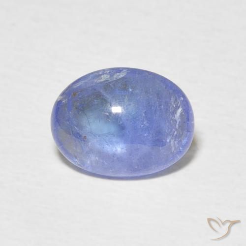 1.88ct طبيعي أزرق فاتح تنزانيت, بيضوي, شفاف