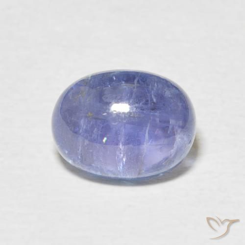 3.01ct طبيعي أزرق أرجوانى فاتح تنزانيت, بيضوي, شفاف